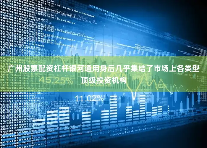 广州股票配资杠杆银河通用身后几乎集结了市场上各类型顶级投资机构